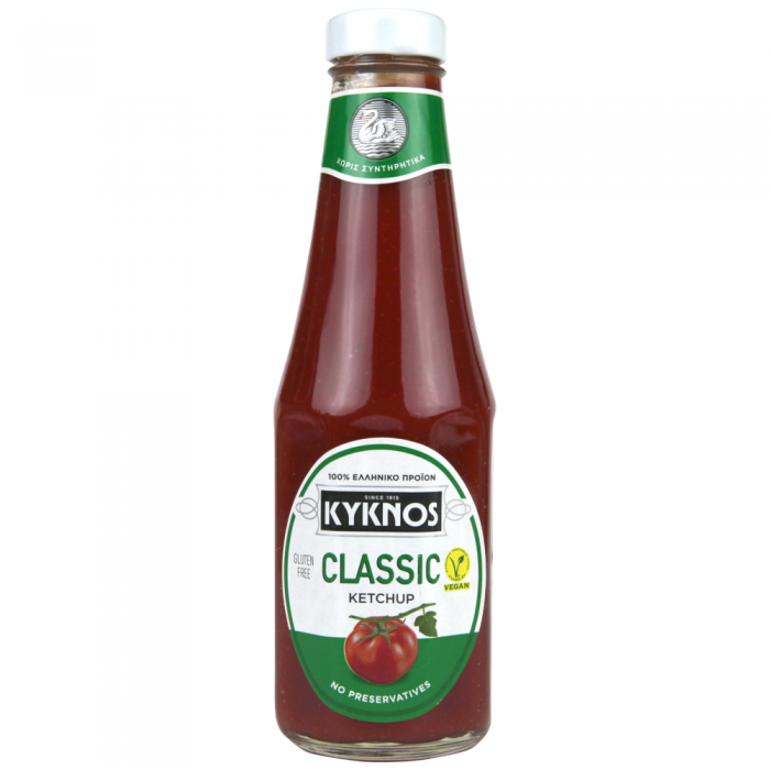 Ketchup classique vegan et sans gluten - Kyknos - 330 gr