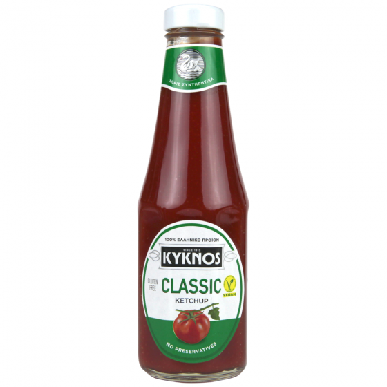 Ketchup classique vegan et sans gluten - Kyknos - 330 gr