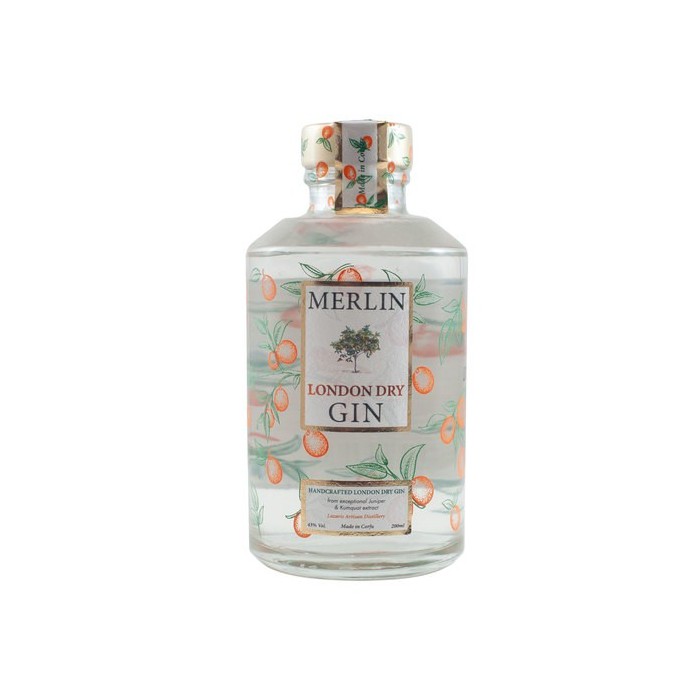 Gin Corfu Merlin 43° - Lazaris Artisan Distillery  - 0,20 L