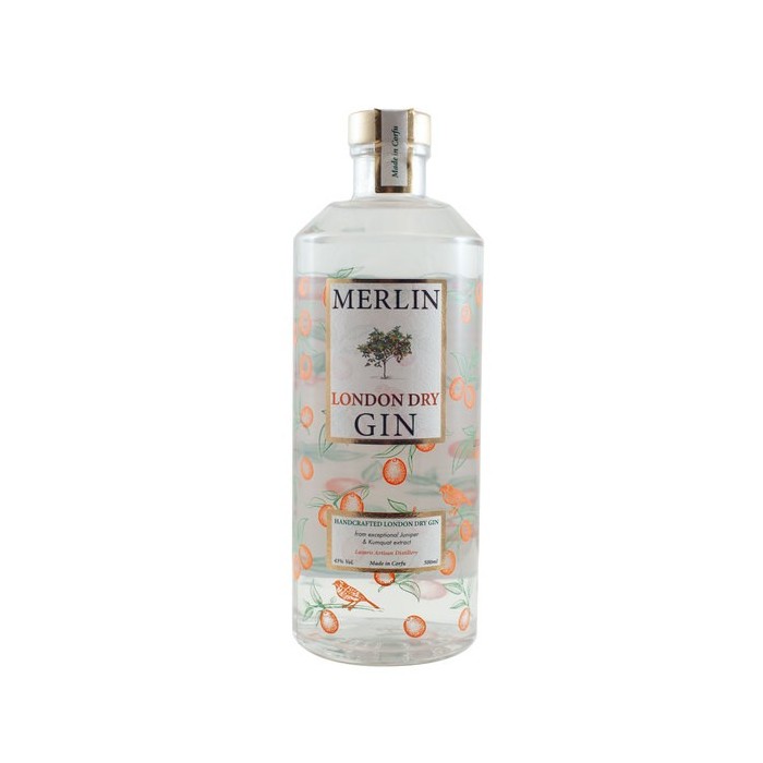 Gin Corfu Merlin 43° - Lazaris Artisan Distillery  - 0,50 L