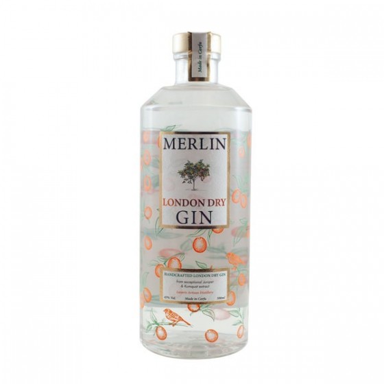 Gin Corfu Merlin 43° - Lazaris Artisan Distillery  - 0,50 L