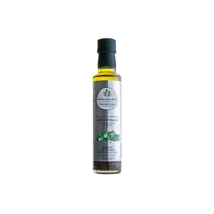 Olive oil flavored with oregano - Savouidakis - 250 m