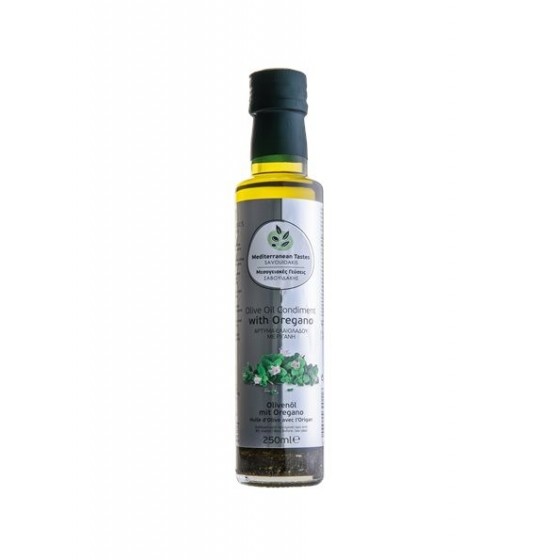 Olive oil flavored with oregano - Savouidakis - 250 m