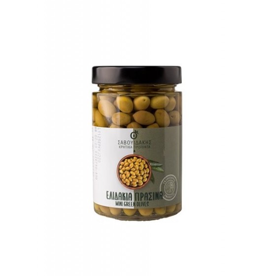 Mini Cretan green olives from Elidakia - Savouidakis - 220 gr