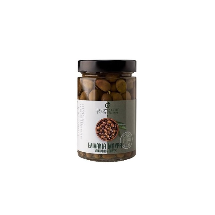 Mini Cretan black olives "eliadakia" - Savouidakis - 220 gr