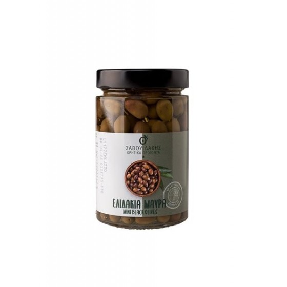 Mini Cretan black olives "eliadakia" - Savouidakis - 220 gr