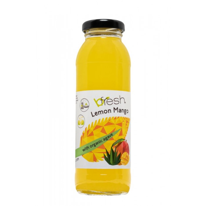 Jus de citron et de  mangue à l'agave bio - Bfresh - 250 ml