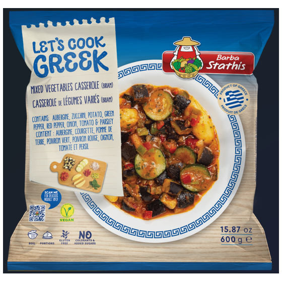 Casserole de légumes variés "Briam" Barbastathis 600 gr