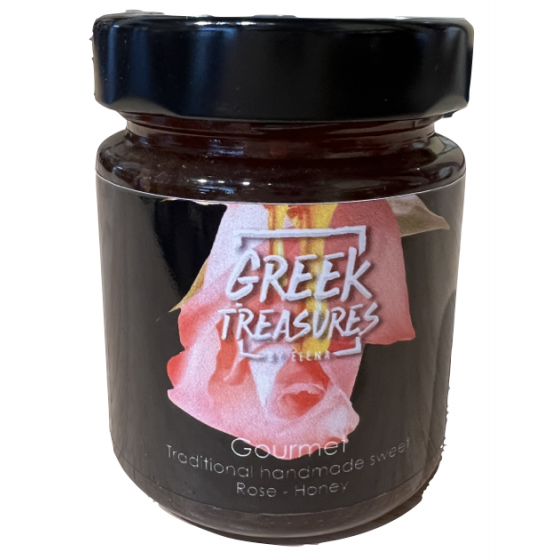 Confit of rose petals with honey - By Elena Greek Treasures - 270 gr