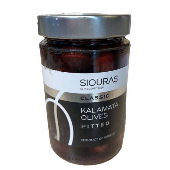 Pitted black Kalamata olives - Siouras - 370 gr