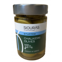 Groene olijven zonder pit gevuld met knoflook - Siouras - 370 gr