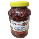 Sliced ​​black kalamata olives - Siouras - 1 kg