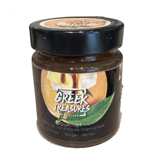 Sinaasappel, gember en honingmarmelade - By Elena Greek Treasures - 270 gr