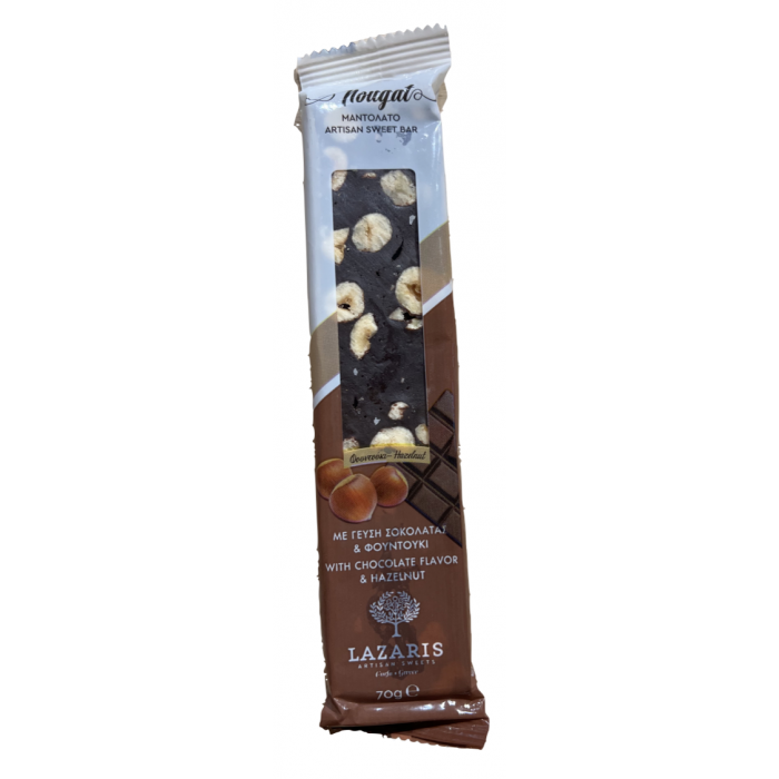 Chocolate and nutty nougat - Lazaris Artisan - 70 gr