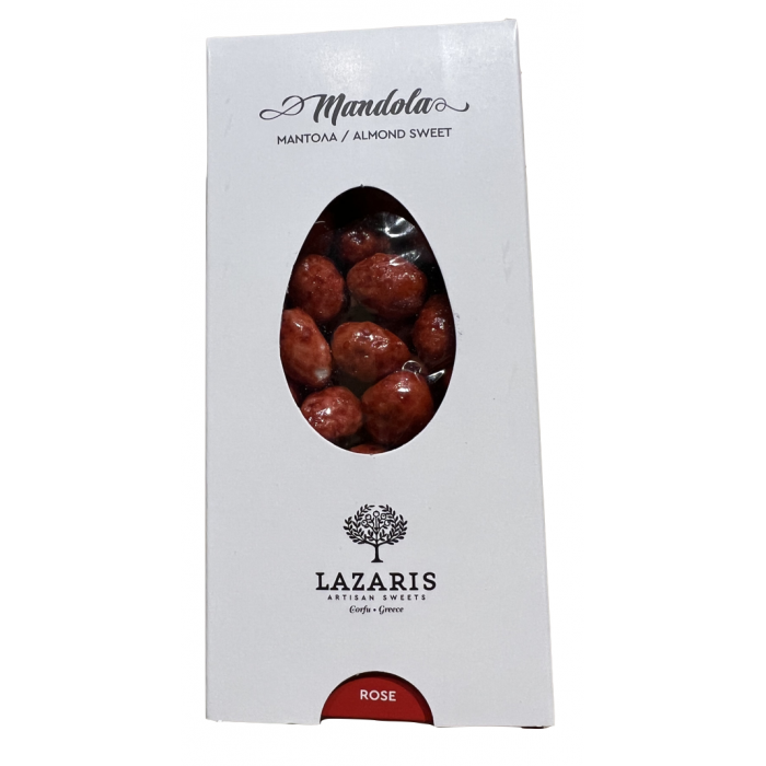 Amandelen omhuld met rozensuiker - Lazaris Artisan - 200 gr