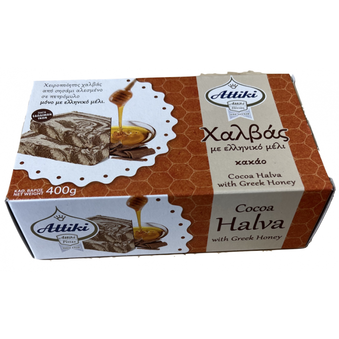Halva met Griekse honing en cacao - Attiki - 400 gr