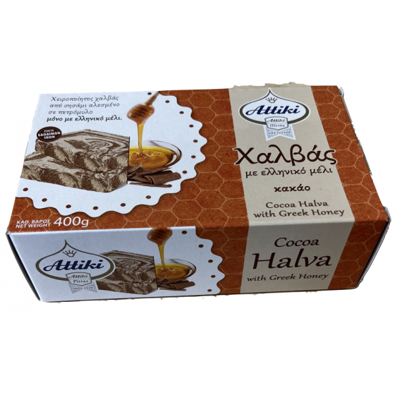 Halva met Griekse honing en cacao - Attiki - 400 gr