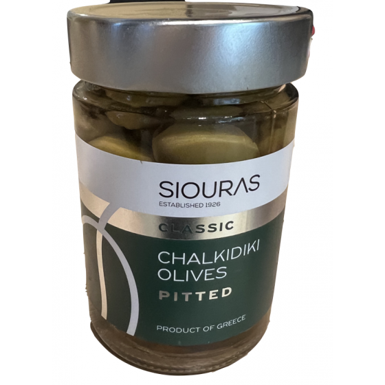 Ontpitte Chalkidiki groene olijven - Siouras - 200 gr
