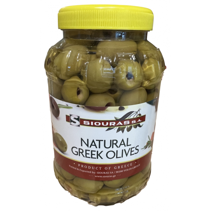Mammoet ontpitte groene olijven uit Chalkidiki - Siouras - 1 kg