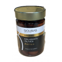 Organic pitted Kalamata black olives - Siouras - 370 gr