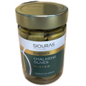 Pitted Chalkidiki green olives bio - Siouras - 200 gr