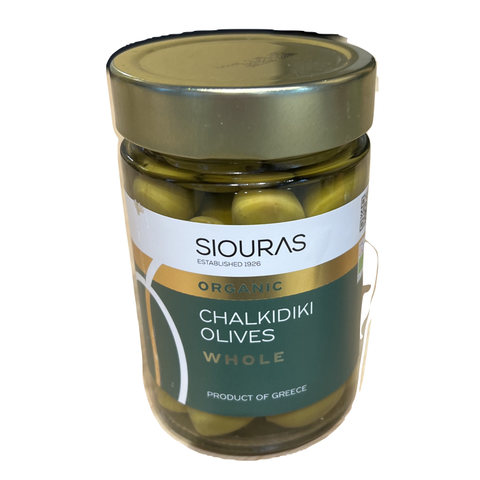 Chalkidiki green olives bio - Siouras - 370 gr