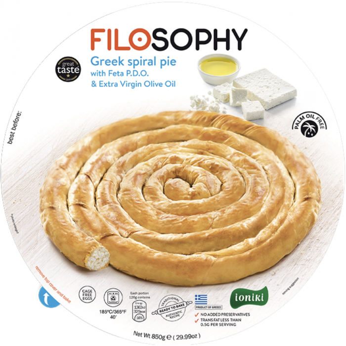 Feuilleté en forme de spirale à la feta PDO - Filosophy - 850 gr