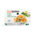 Pita puff pastry with PDO feta and leeks - Filosophy - 550 gr