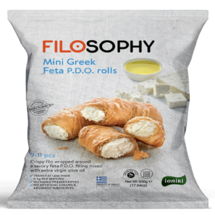 Mini rouleaux feuilletés à la feta PDO - Filosophy - 500 gr