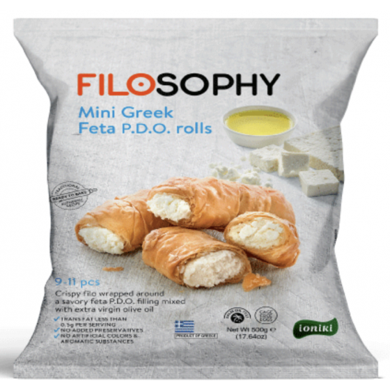 Mini rouleaux feuilletés à la feta PDO - Filosophy - 500 gr
