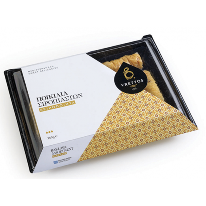 Gâteaux "baklava, kadaïfi, saragli" faits main - Vrettos - 280 gr