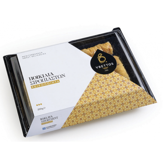 Gâteaux "baklava, kadaïfi, saragli" faits main - Vrettos - 280 gr