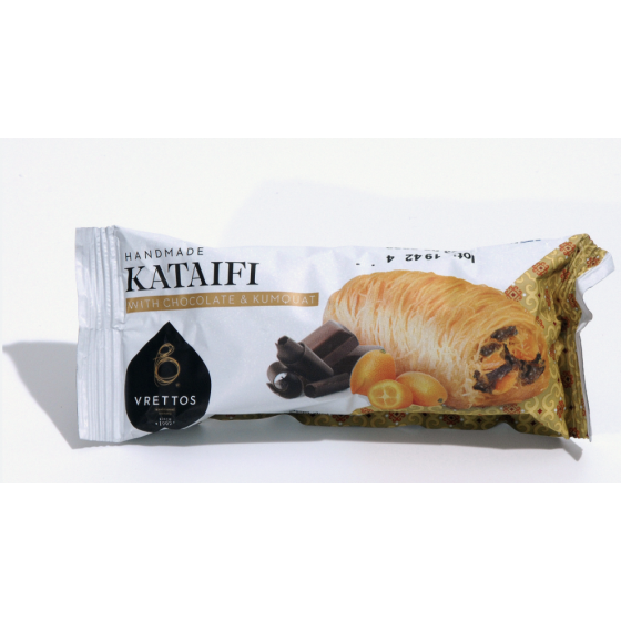 Chocolade-kumquatcake "Kadaïfi" - Vrettos - 1 stuk 70 gr