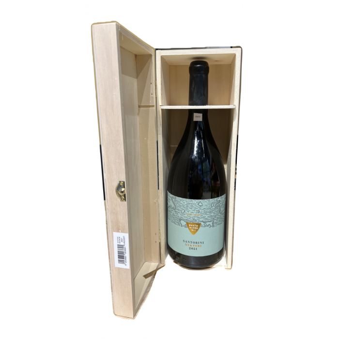 copy of Santorini Nykteri 2021 - Santo Wines - Wooden box magnum 1,5 L