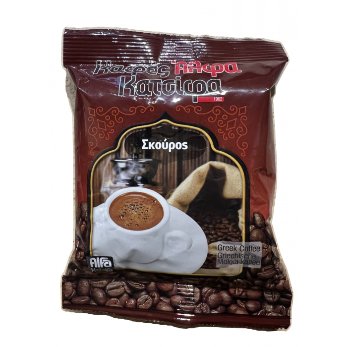 Greek coffee "skouros" - Alfa Katsifa - 96 gr