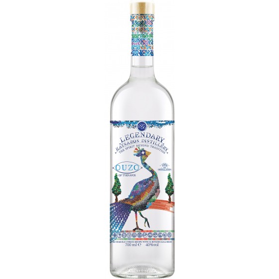 Ouzo van Tirnavos "legendary" 40° - Katsaros Family - 0,70 L