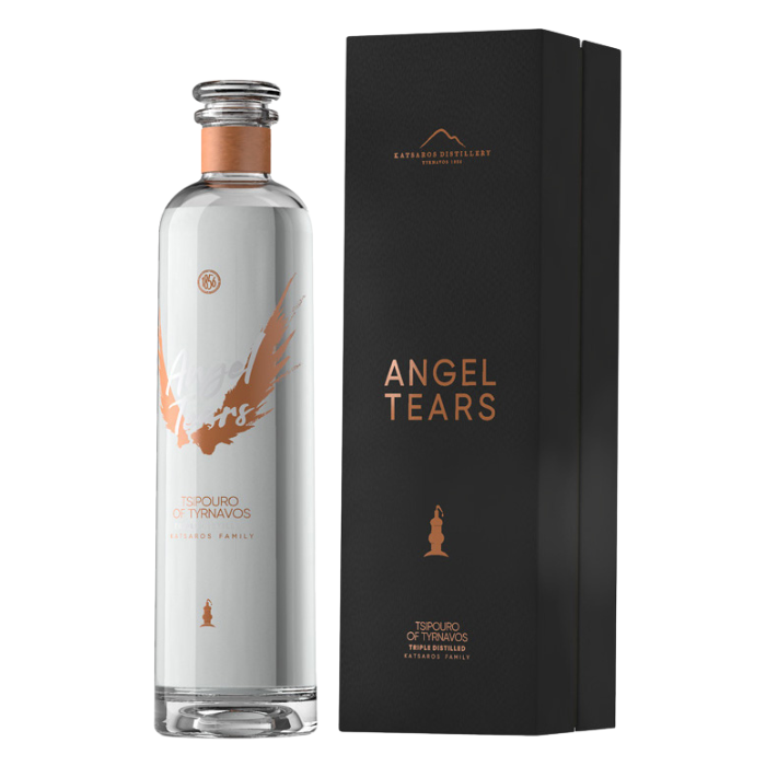 Tsipouro "Angel Tears" drievoudige distillatie 40° - - Katsaros Family - 0,70 L