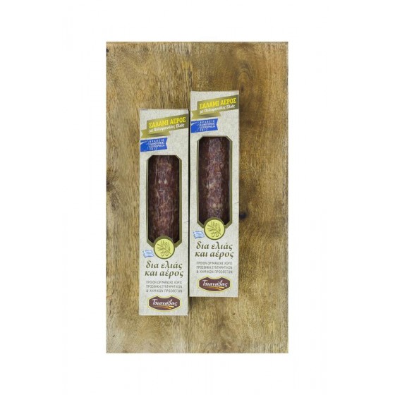 Salami Aeros met polyfenolen uit olijven - Tsianavas - 180 gr