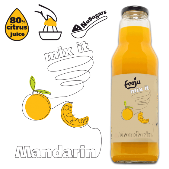 Jus de mandarine concentré - Feeju - 0,75 L