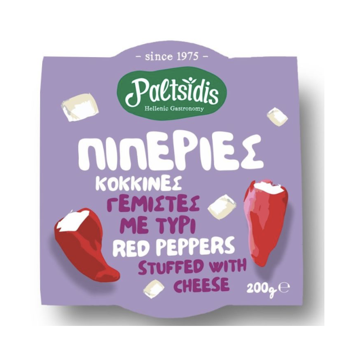 Rode paprika's gevuld met kaas - Paltsidis - 250 gr
