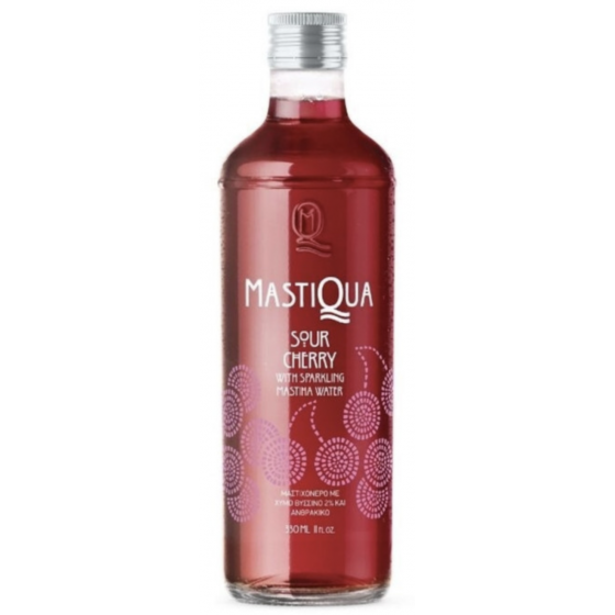 Bruiswater met masticha-smaak met noordelijk kersensap - Mastiqua - 330 ml