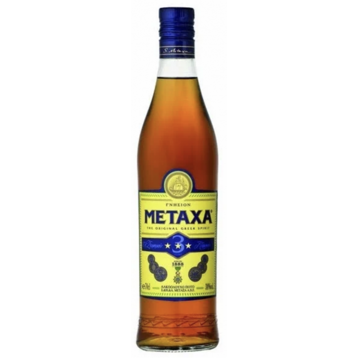 Metaxa 3 star 33°- 0,70 L