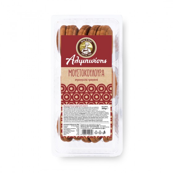 Dry biscuits with grape must “Moustokoulourakia” – Alibinissis – 300 g