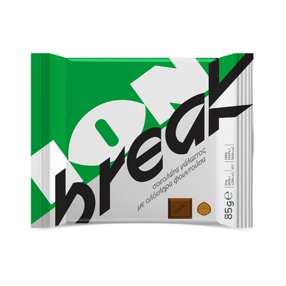 Melkchocolade met "breek" hazelnoten - Ion - 85 gr