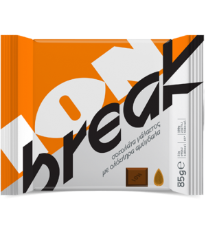 Melkchocolade met amandelen...
