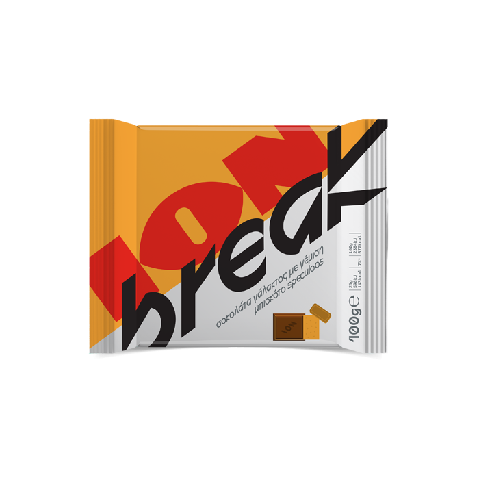 Milk Chocolate with Speculoos "Break" - Ion - 100 g
