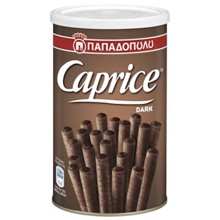 Chocolate wafers " Dark" in the shape of cigarillos Caprice - Papadopoulou - 115 gr