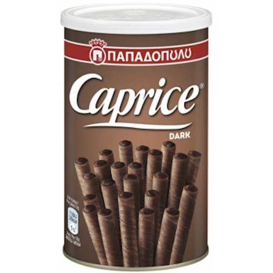 Chocolate wafers " Dark" in the shape of cigarillos Caprice - Papadopoulou - 115 gr
