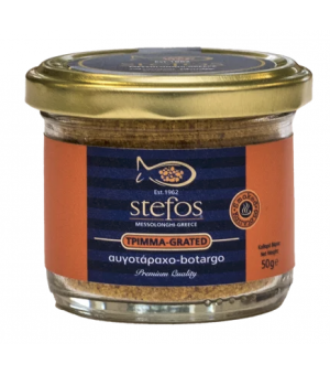 Gerookte geraspte bottarga...