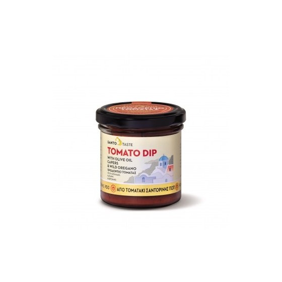 Tapenade tomate avec huile d'olives, câpres et origan sauvage - Santo Wines - 150 gr